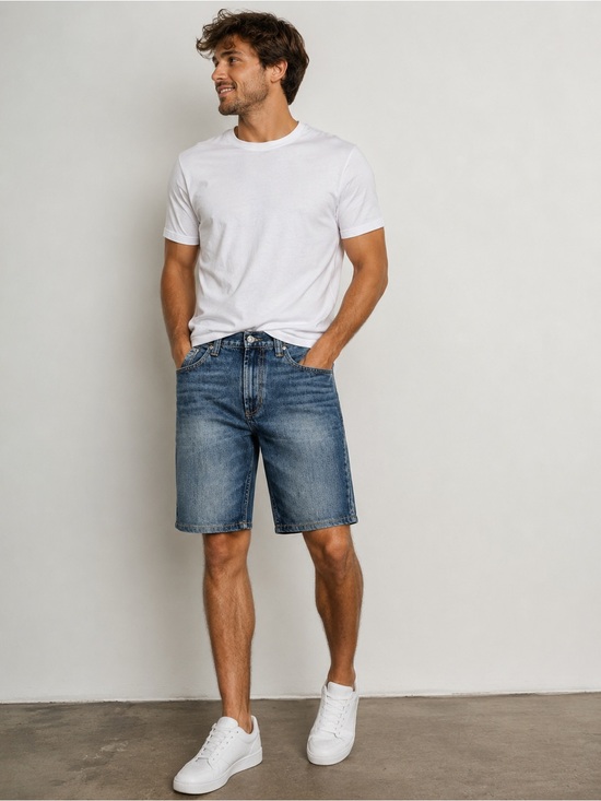 Bullhead Other - Bullhead Men’s Darkwashed Jorts DIY Cutoff Jean Shorts Blue Size 31